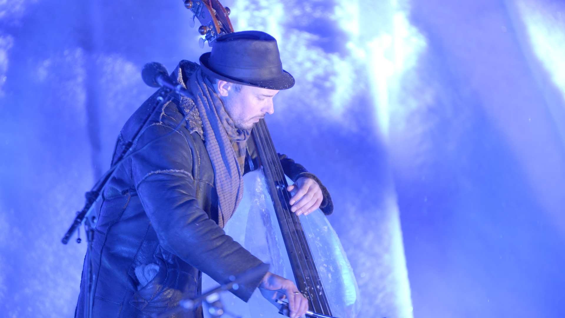 Freezing fingers play melting instruments at Norway's Ice Music Festival