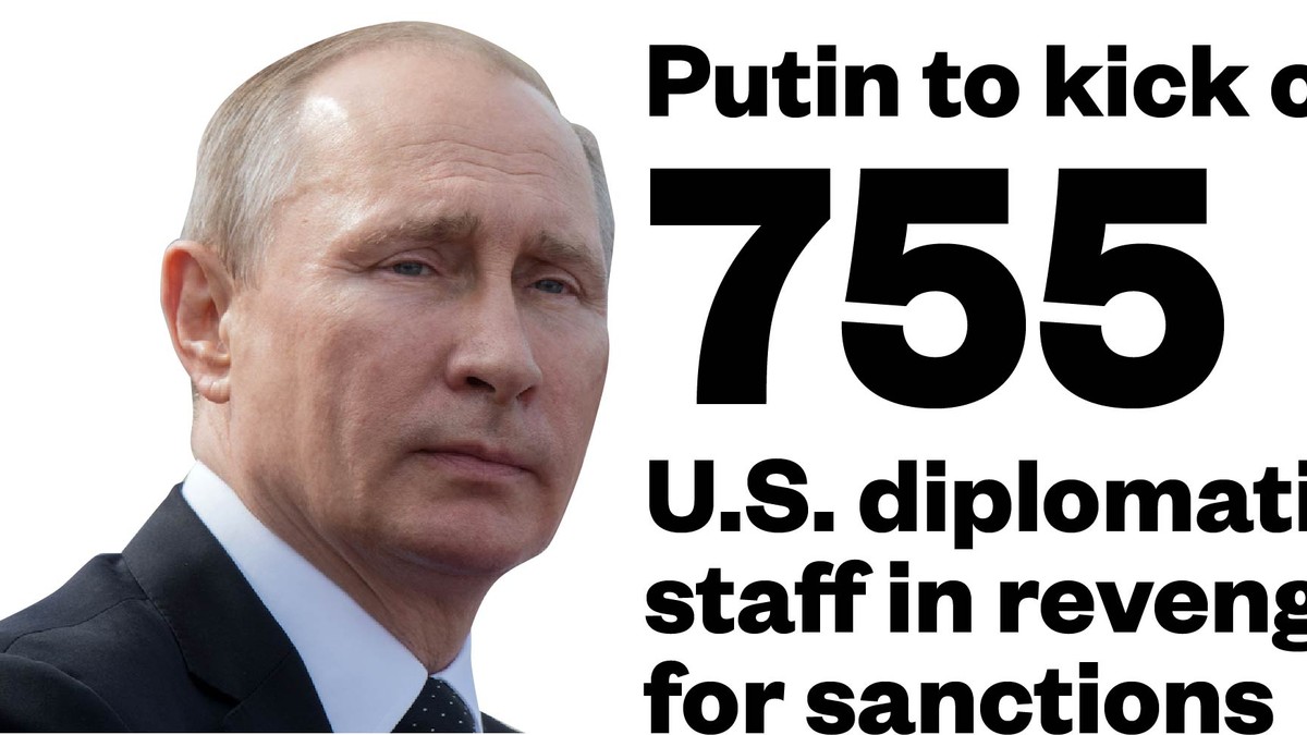 Putin To Kick Out 755 U S Diplomatic Staff In Revenge For Sanctions