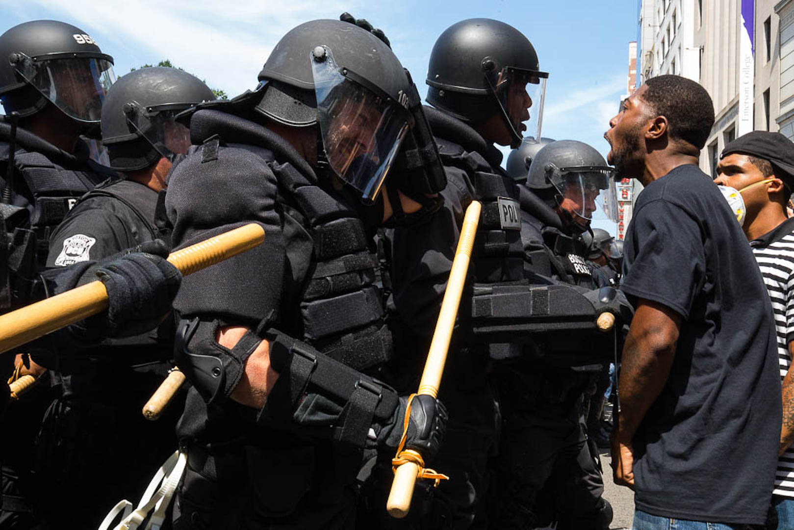 Photos Show Boston Police Clash With Protesters After Free Speech Rally ...